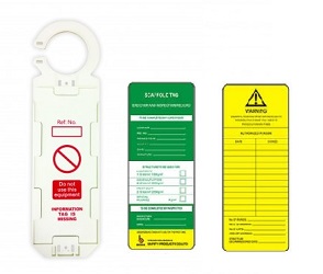 Держатель для бирки лесов  BD-P35 с вставкой на англ.яз.