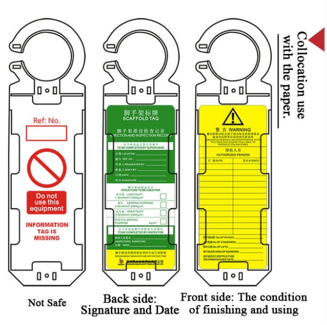 Держатель для бирки лесов BD-P35 с вставкой на англ.яз. Держатель для бирки лесов BD-P35 с вставкой на англ.яз.